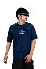 Load image into Gallery viewer, Ancient One Unisex Acid Wash Oversized Tee Navy Blue