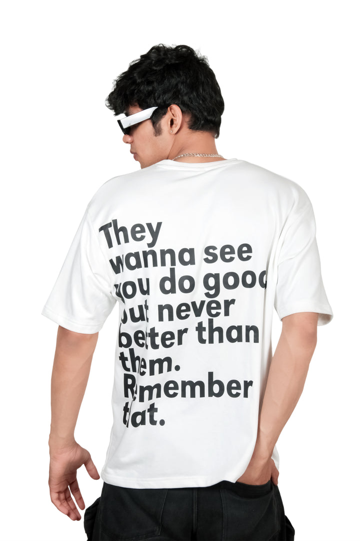 Ancient One Unisex Terry Oversized Tee White