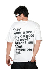 Ancient One Unisex Terry Oversized Tee White